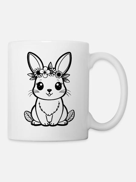 Häschen - Tasse - Weiß