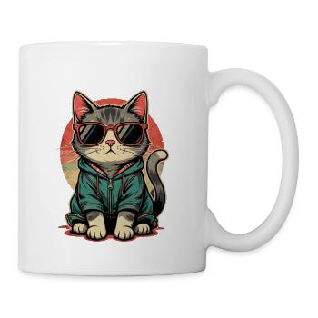 Retro Cat Gift Cat Lover - Mug - white - Right