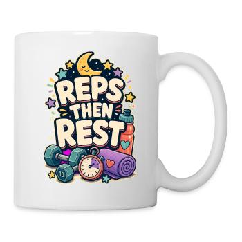 REPS THEN REST - Mug - white - Right
