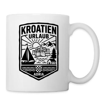 Kroatien Urlaub - Tasse - Weiß - Rechts