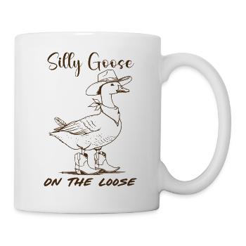 Cowboy Goose Silly Goose - Mug - white - Right