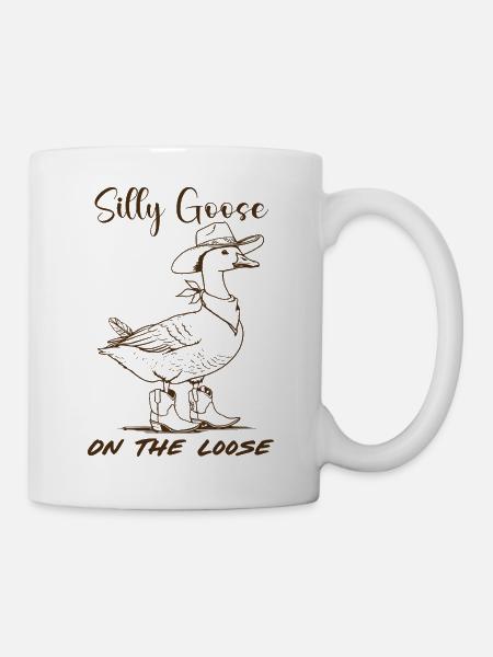 Cowboy Goose Dumme Gans - Tasse - Weiß