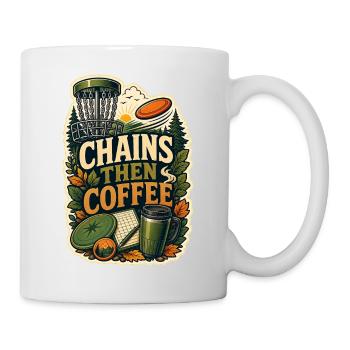 CHAINS THEN COFFEE - Mug - white - Right