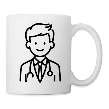docteur - Mug blanc - blanc - Droite