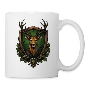 Deer Forest Emblem - Mug - white - Right