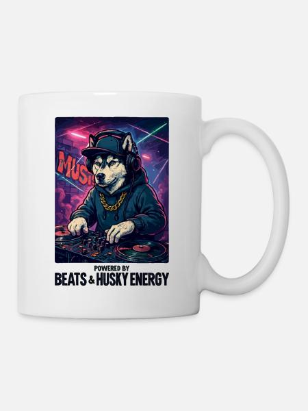 DJ Husky: Powered by Beats & Husky Energy - Mug - white