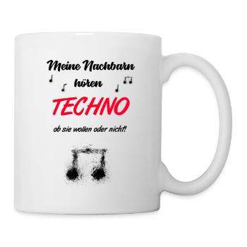 Techno Spruch - Tasse - Weiß - Rechts