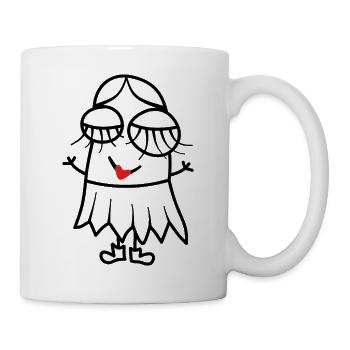 Croquis féminin - Mug blanc - blanc - Droite