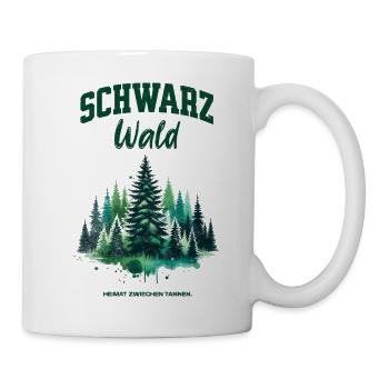 Schwarzwald Heimat zwischen Tannen Waldliebe - Tasse - Weiß - Rechts