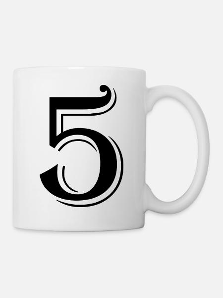 5 - Mug - white