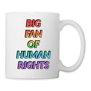 Big Fan of LGBTQ+ Rights Rainbow - Mug - white - Right