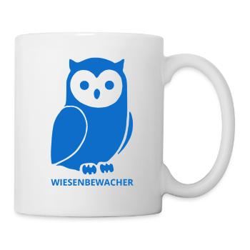 Minimalistisches Wiesenbewacher Design - Tasse - Weiß - Rechts