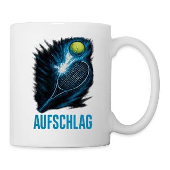 Aufschlag Kraftsprint - Tasse - Weiß - Rechts