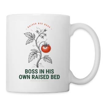 Cadeau drôle de chemise de jardinier en lit surélevé - Mug blanc - blanc - Droite
