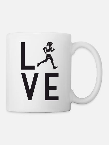 Ich liebe Trailrunning - Tasse - Weiß