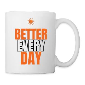 Citation motivationnelle pour un meilleur quotidien - Mug blanc - blanc - Droite