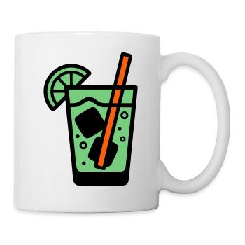 Cocktail Glass Summer Drink Vacances de garçon pour filles - Mug blanc - blanc - Droite