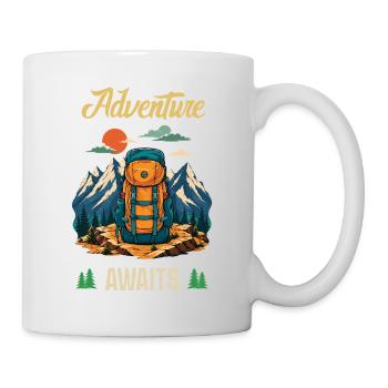 Hiking. Outdoor Adventure Awaits - Mug - white - Right