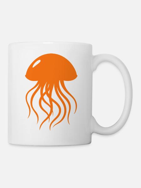 Quallen - Tasse - Weiß