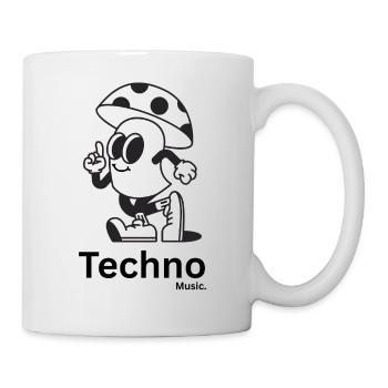 Mushroom Panache Cartoon Mascot - Mug - white - Right