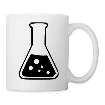 Reagenzglas Chemie Chemiker Geschenk - Tasse - Weiß - Rechts