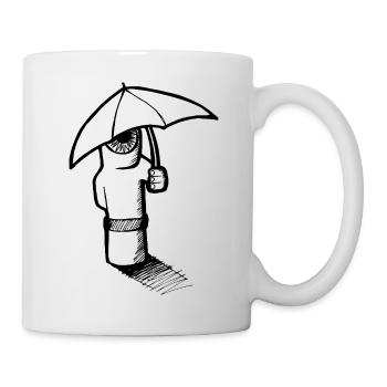 Nanowe with umbrella - Mug - white - Right