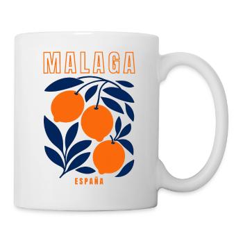 Malaga Spanien Orangen  - Tasse - Weiß - Rechts