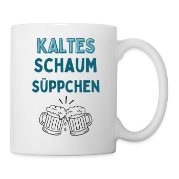 Kalteschaum Süppchen Typo - Tasse - Weiß - Rechts