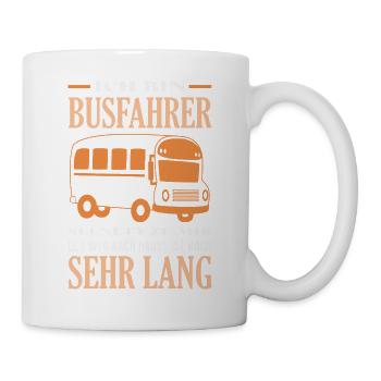 Busfahrer Weg Nach Hause Lang - Tasse - Weiß - Rechts
