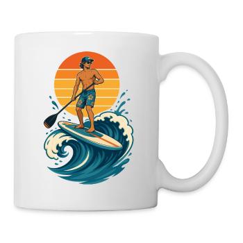  Funny SUP Paddleboard Board Stand Up paddel - Tasse - Weiß - Rechts
