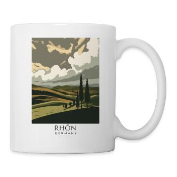 Rhön Vintage Landscape | National Park Style - Tasse - Weiß - Rechts