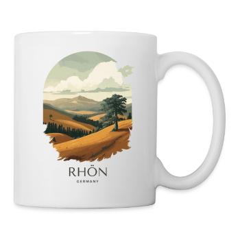 Rhön Vintage Landscape | National Park Style - Tasse - Weiß - Rechts