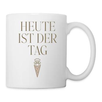 Einschulung 2026 Heute ist der Tag - Tasse - Weiß - Rechts