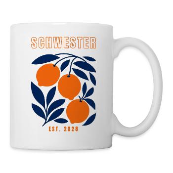 Schwester 2028 - Tasse - Weiß - Rechts