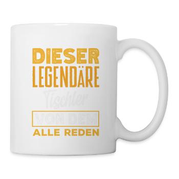 Legendärer Tischler Alle Reden - Tasse - Weiß - Rechts