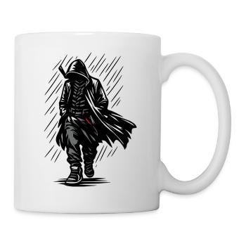 Chasseur d’Ombres en Cape de Pluie - Mug blanc - blanc - Droite