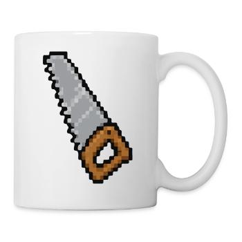 Scie à pixel - Mug blanc - blanc - Droite