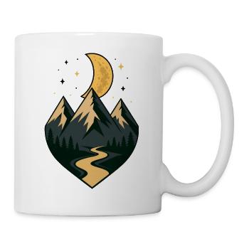 Mondbeschienener Bergpfad - Tasse - Weiß - Rechts