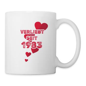 Jahr 1983 - Tasse - Weiß - Rechts