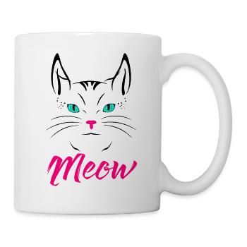 Süßes Katzenmiauen - Tasse - Weiß - Rechts