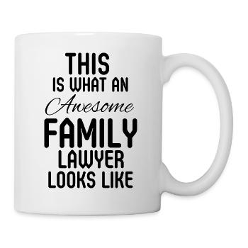 Familienrechtsanwalt Law School Schenkung - Tasse - Weiß - Rechts