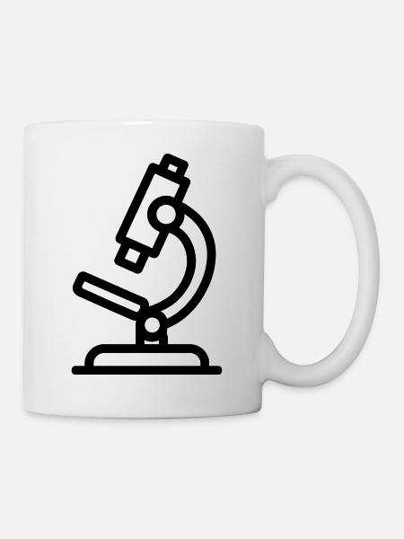 Mikroskop - Tasse - Weiß