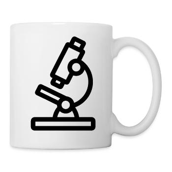Mikroskop - Tasse - Weiß - Rechts