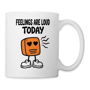 Heute sind alle zu laut - Tasse - Weiß - Rechts