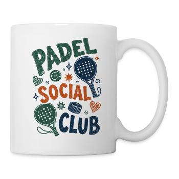 Vintage Padel Social Club - Tasse - Weiß - Rechts