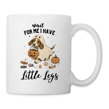 Dachshund Ghost Halloween Pumpkin Autumn - Mug - white - Right