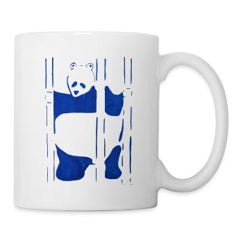 Watercolor Panda, Hand Drawn, No AI - Mug - white - Right