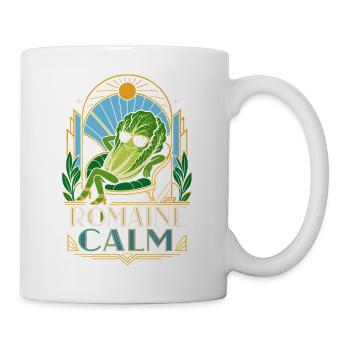 Romaine Calm Salad Pun - Mug - white - Right