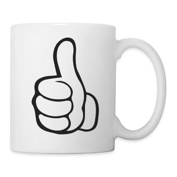 like hand - Mug - white - Right