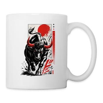 Bull Bull Anime Manga Japanese Style - Mug - white - Right